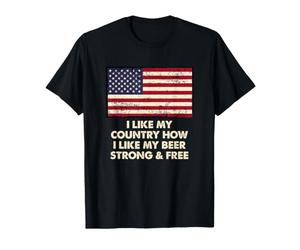 Comment J'aime ma bière Forte et Gratuite Le 4 Juillet T-Shirt