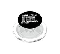 Comment Je Parle : 25% de jurons, 25% de Sarcasme, 50% des Deux PopSockets PopGrip pour MagSafe