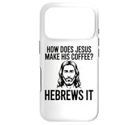 Comment Jésus Fait-Il Son Café Hébreux Pun Humour Chrétien Coque pour iPhone 17 Pro