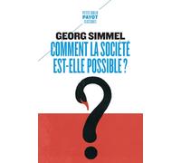 Comment la société est-elle possible ?
