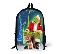 Comment le Grinch a volé les sacs à dos de Noël, sac à dos basique à bandoulière, cartable, sac à dos - XTYD1946 Noir