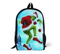 Comment le Grinch a volé les sacs à dos de Noël, sac à dos basique à bandoulière, cartable, sac à dos - XTYD1799 Noir