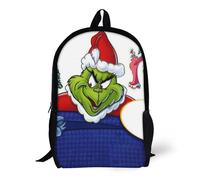 Comment le Grinch a volé les sacs à dos de Noël, sac à dos basique à bandoulière, cartable, sac à dos - XTYD1809 Noir