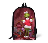 Comment le Grinch a volé les sacs à dos de Noël, sac à dos basique à bandoulière, cartable, sac à dos - XTYD1791 Noir