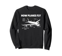 Comment Les Avions volent | Funny Pilot Aviation Sweatshirt