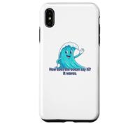 Comment l'océan Dit Bonjour, il Fait des Vagues, Un Joli Papa, Blague, Jeu de Mots drôle Coque pour iPhone XS Max