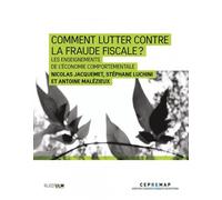 Comment lutter contre la fraude fiscale ? Les Enseignements de l'économie comportementale - Nicolas Jacquement - Rue D'ulm Eds - broché - Etude