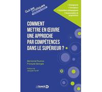 Comment Mettre En Oeuvre Une Approche Par Compétences Dans Le Supérieur ?