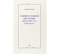 Comment Parler Des Livres Que L'on N'a Pas Lus ?