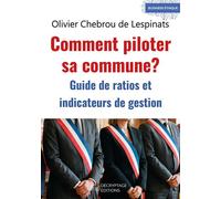 Comment piloter sa commune ? Guide de ratios et indicateurs de gestion - Olivier Chebrou De Lespinats - Decryptage - broché - Guide