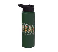 Comment puis-je prier pour vous aujourd'hui ? Concevez une prière chrétienne Stainless Steel Insulated Water Bottle