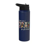Comment puis-je prier pour vous aujourd'hui ? Concevez une prière chrétienne Stainless Steel Insulated Water Bottle