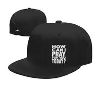 Comment Puis-Je Prier pour Vous Aujourd'hui ? Femme Homme Strapback Cap Anti-UV Casquette De Baseball Protection Solaire Casquette Hip Hop pour Pêche Adulte Golf