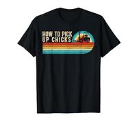 Comment ramasser Les Poussins de Chariots élévateurs et Travailleurs en entrepôt T-Shirt Graphique avec Valeur, Homme, Noir, L