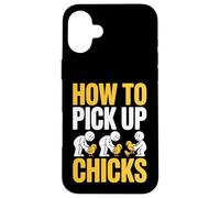 Comment ramasser Les Poussins Jeu de Mots drôle de Poulet Coque pour iPhone 16 Plus