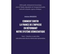 Comment sortir la france de l'impasse en réformant notre système démocratique Tome 1 : Chercher un juste milieu entre démocratie directe et démocratie représentative - Antoine Brugidou - Trois Colonne