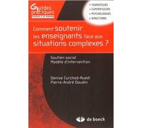 Comment Soutenir Les Enseignants Face Aux Situations Complexes ? - Soutien Social, Modèle D'intervention