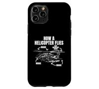 Comment Vole Un hélicoptère : Pilote d'hélicoptère Magique et drôle Coque pour iPhone 11 Pro