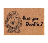 Comment Vous Griffonnez Labradoodle Doodle Dog Tapis De Bain Lavable Tapis De Porte Durable Paillasson pour Chambre Balcon Baignoire 40 X 60Cm