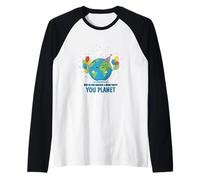 Comment Vous organisez Une fête Spatiale You Planet Funny Dad Joke Pun Manche Raglan