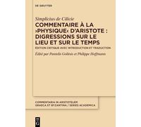Commentaire à la Physique d'Aristote : Digressions sur le lieu et sur le temps – De Gruyter