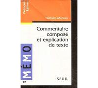 Commentaire composé et explication de texte