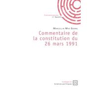Commentaire de la constitution du 26 mars 1991