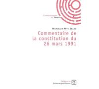 Commentaire de la constitution du 26 mars 1991 - Marcellin Mve Ebang - Publibook - broché - Essai