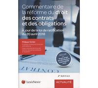 commentaire de la reforme du droit des contrats et des obligations
