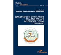 Commentaire des grands arrêts de la cour africaine des droits de l'homme et des peuples