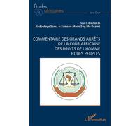 Commentaire des grands arrêts de la cour africaine des droits de l'homme et des peuples - Abdoulaye Soma - L'harmattan - broché - Etude