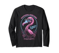 Commentaire drôle de Flamant Rose Sarcastique de la National Sarcasm Society Manche Longue
