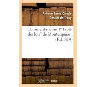 Commentaire sur l'Esprit des lois de Montesquieu (Éd.1819)