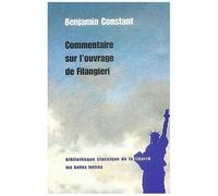 Commentaire Sur L'ouvrage De Filangieri
