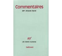 Jacques Borel – Commentaires – Broché
