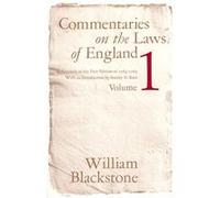 Commentaries on the Laws of England Volume 1 by William Blackstone Paperback Book William Blackstone (Auteur)