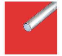 Commentfer - Tube rond alu 50mm Epaisseur - 3 mm, Longueur - 0.5 mètre