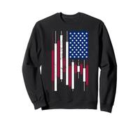 Commerçant de cryptomonnaies USA Drapeau américain Trading Patriotique Sweatshirt
