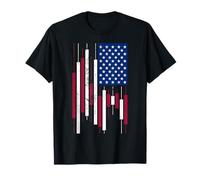 Commerçant de cryptomonnaies USA Drapeau américain Trading Patriotique T-Shirt