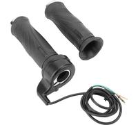 Commerce d'accélération, caoutchouc noir -ABS -Vanne papillon -Grip 2pcs pour 12 V 24 V 36 V 48 V Scooter électrique ATV