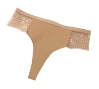 Commerce extérieur européen et américain Dentelle Slips Dames Confortable Coton Entrejambe sans Couture Glace Soie Culottes frontière Pantalon (Khaki, XL)