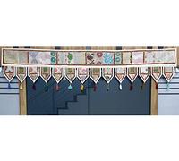 Commerce Star Vintage Patchwork Toran Suspendu, Décor De Broderie Traditionnelle Hippie, Art Applique Indien, Porte Toran Multicolore Suspendu