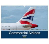 Commercial Airlines (Wall Calendar 2026 DIN A3 landscape), CALVENDO 12 Month Wall Calendar: Aircraft Tails
