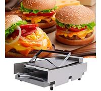 Commercial Double Burger Maker Hamburger Cuisson Machine Rouleau Grille-pain En Acier Inoxydable Commercial Boulangerie De Grillage Toas Baking Batch Hamburger Press Patty Molding Press