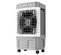 Commercial Evaporative Air Cooler Fan, Refroidisseur d’Air Évaporatif Portable à 3 Vitesses, Refroidisseur d’Air avec Oscillation à 120°, Grand Réservoir d’Eau, 4 Packs de Glace