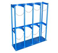 Commercial Freestanding Gas Cylinder Rack, Heavy Duty Stainless Steel Gas Cylinder Rack, Suitable for Hospital Laboratory Clinic School Factory and Home Safety Storage Use(4 Bottles)