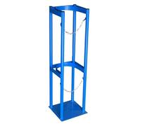 Commercial Freestanding Gas Cylinder Rack, Heavy Duty Stainless Steel Gas Cylinder Rack, Suitable for Hospital Laboratory Clinic School Factory and Home Safety Storage Use(1 Bottle)