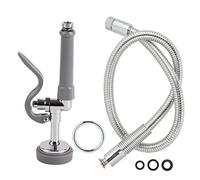 Commercial Grade Pulvérisateur de Cuisine Haute Pression En Laiton En Acier Inoxydable Tête de Pulvérisation avec Tuyau Kit de Nettoyage pour Restaurant Hôtel Cuisine