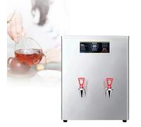 Commercial Hot Water Machine, Wall & Countertop Step Heating Water Urn, Distributeur Eau Chaude 35L 85L/H, 40-100°C Réglable, Anti-Sec, Remplissage Auto Pour Café Thé Shop(Silver,2)