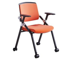 Commercial pliable avec roues et maille filet pour salle d'attente, salle d'attente, réception d'invités avec bras (A)